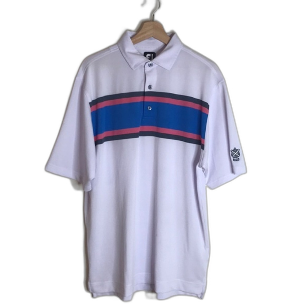 Footjoy mens performance wear active golf polo shirt size large